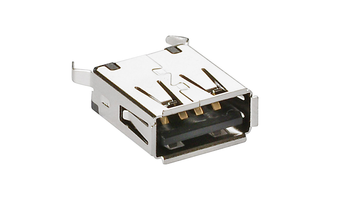 USB Type A top entry connectors