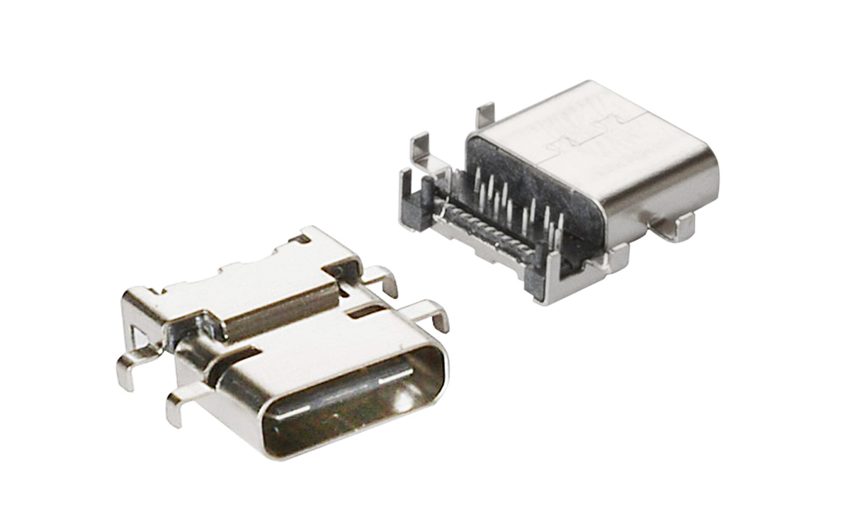 USB Type C side entry connectors