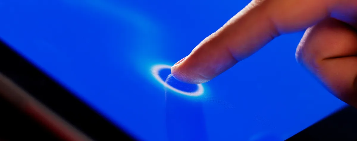 touchscreen close up